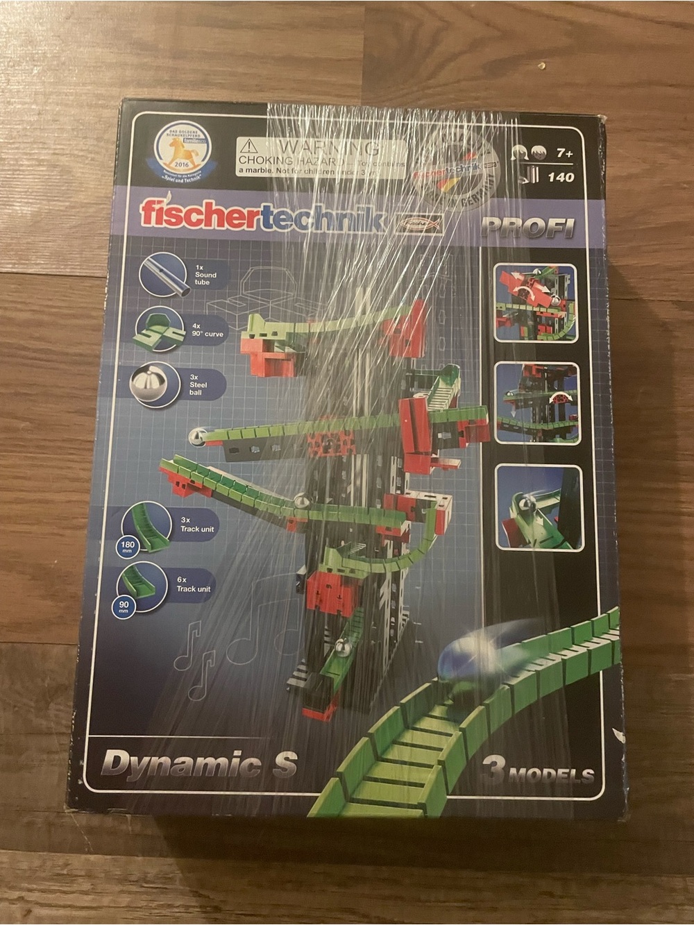 fischertechnik PROFI Dynamic S Marble Run Building Set - Green & Red
